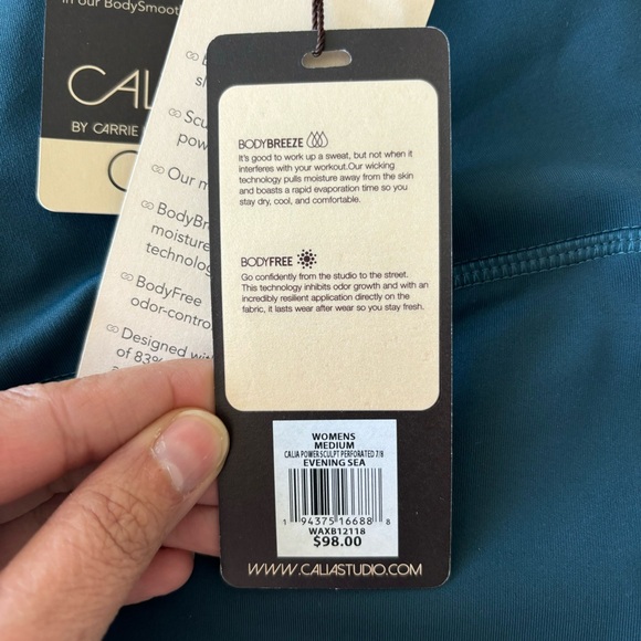 Calia | BNWT 7/8 Teal Powersculpt High-Rise Leggings - Size M - Picture 9 of 11